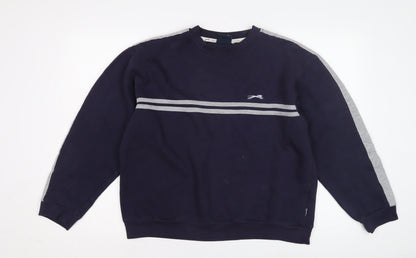 Mens UK Size L Slazenger Blue Pullover Sweatshirt