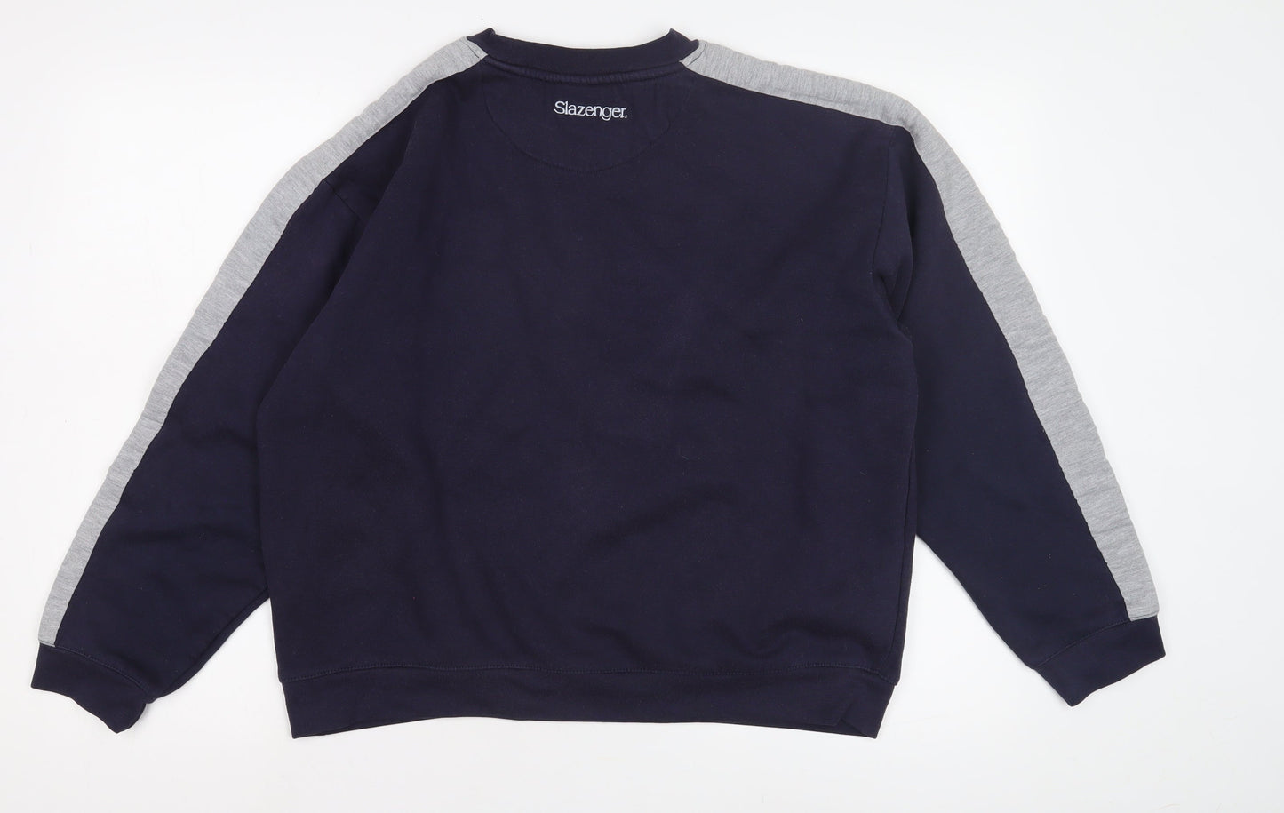 Mens UK Size L Slazenger Blue Pullover Sweatshirt