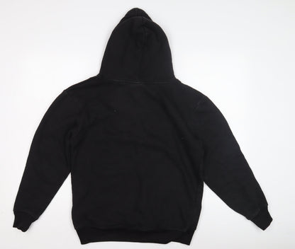 304 Unisex Black Hoodie XS Casual Pullover