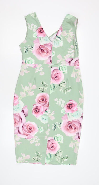 Quiz Women’s Multicoloured Floral Bodycon Dress