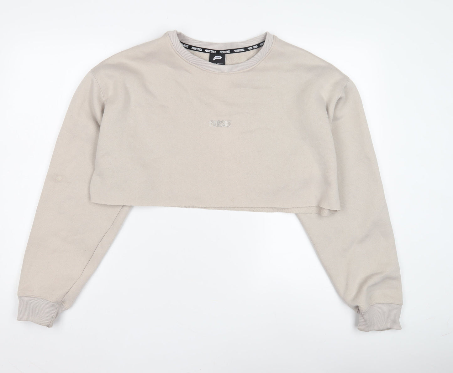 Pursue Fitness Women's Beige Pullover Sweatshirt Small