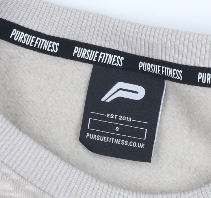 Pursue Fitness Women's Beige Pullover Sweatshirt Small