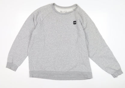 Under Armour Men's Grey XL Crew Neck Sweatshirt Logo