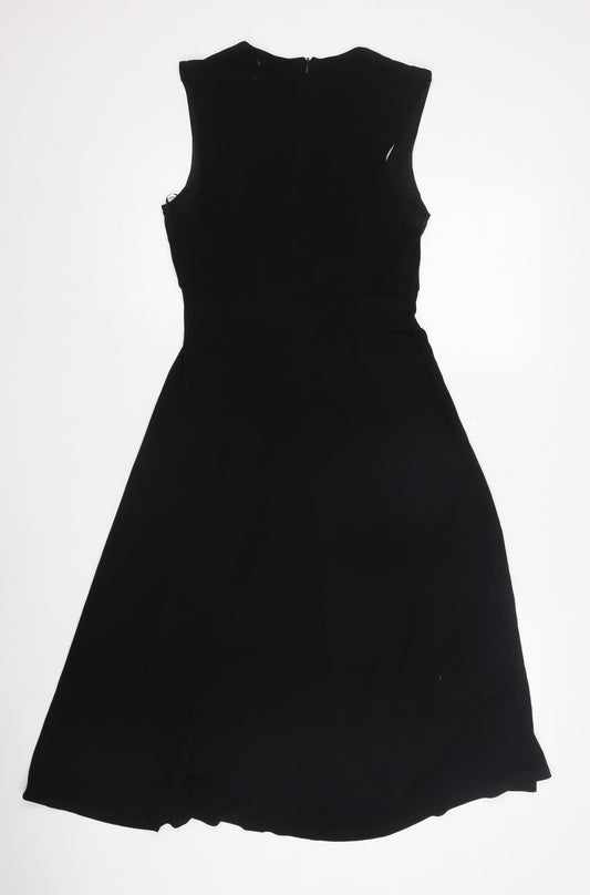 Phase Eight Women's Black Ivory V-Neck Dress, Size 8