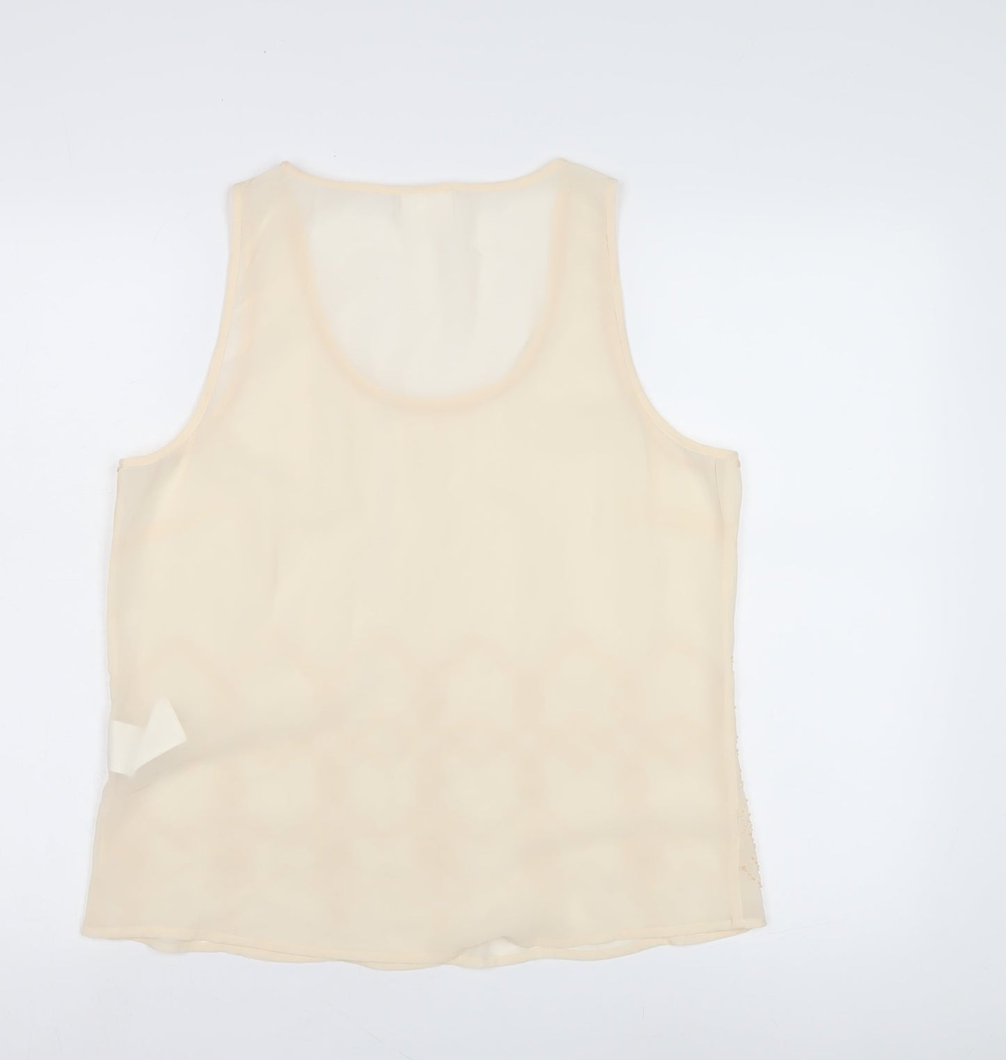 Womens UK Size L VILA Beige  Tank