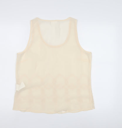 Womens UK Size L VILA Beige  Tank