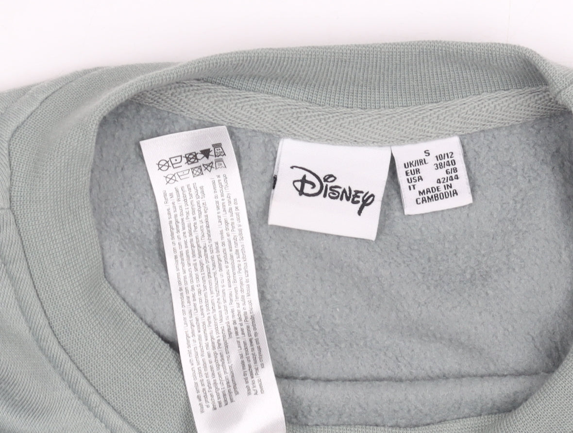 Womens UK Size S Disney Green Pullover Sweatshirt