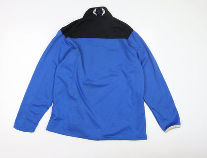 Stuburt Men's Blue 1/4 Zip Thermal Sweatshirt Medium