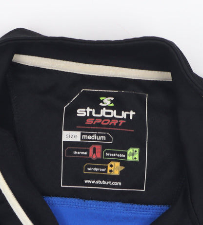 Stuburt Men's Blue 1/4 Zip Thermal Sweatshirt Medium