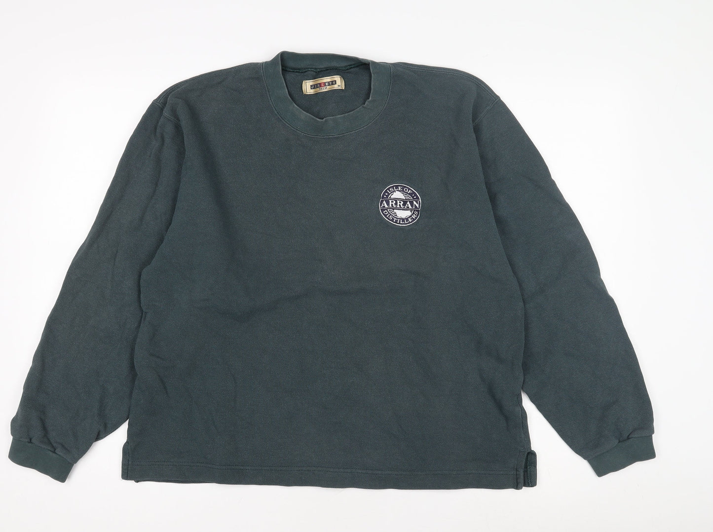 Mens UK Size M JERZEES Blue Pullover Sweatshirt