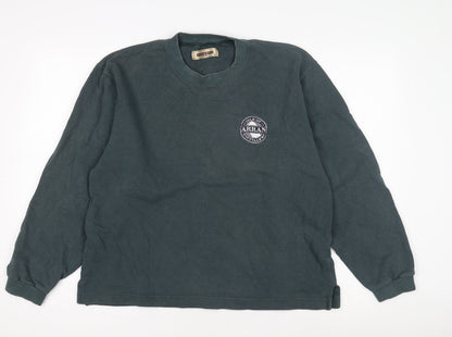 Mens UK Size M JERZEES Blue Pullover Sweatshirt