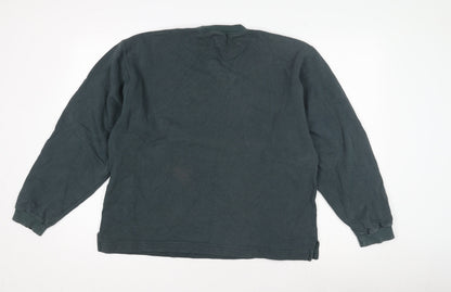 Mens UK Size M JERZEES Blue Pullover Sweatshirt