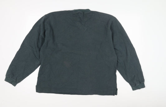 Mens UK Size M JERZEES Blue Pullover Sweatshirt