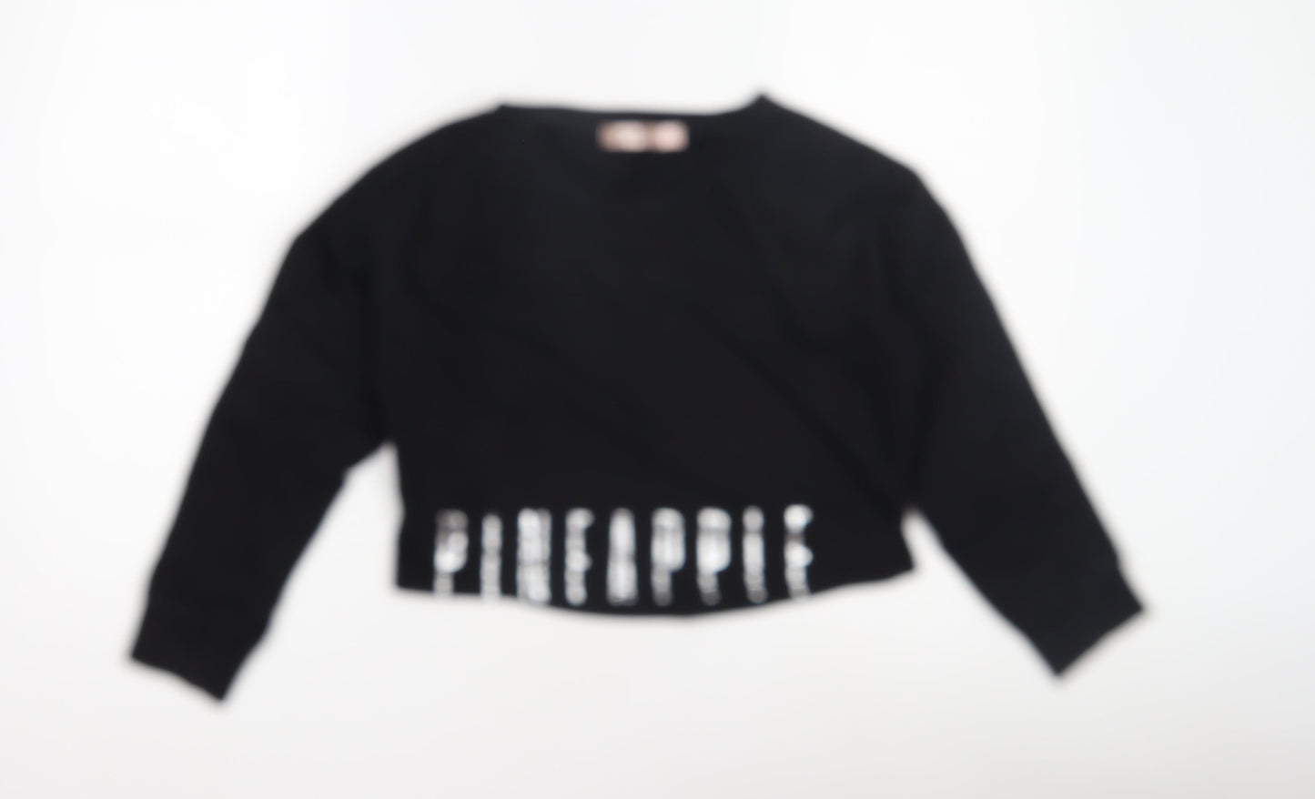 Pineapple Teens Black Pullover Sweatshirt XS