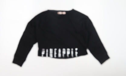 Pineapple Teens Black Pullover Sweatshirt XS