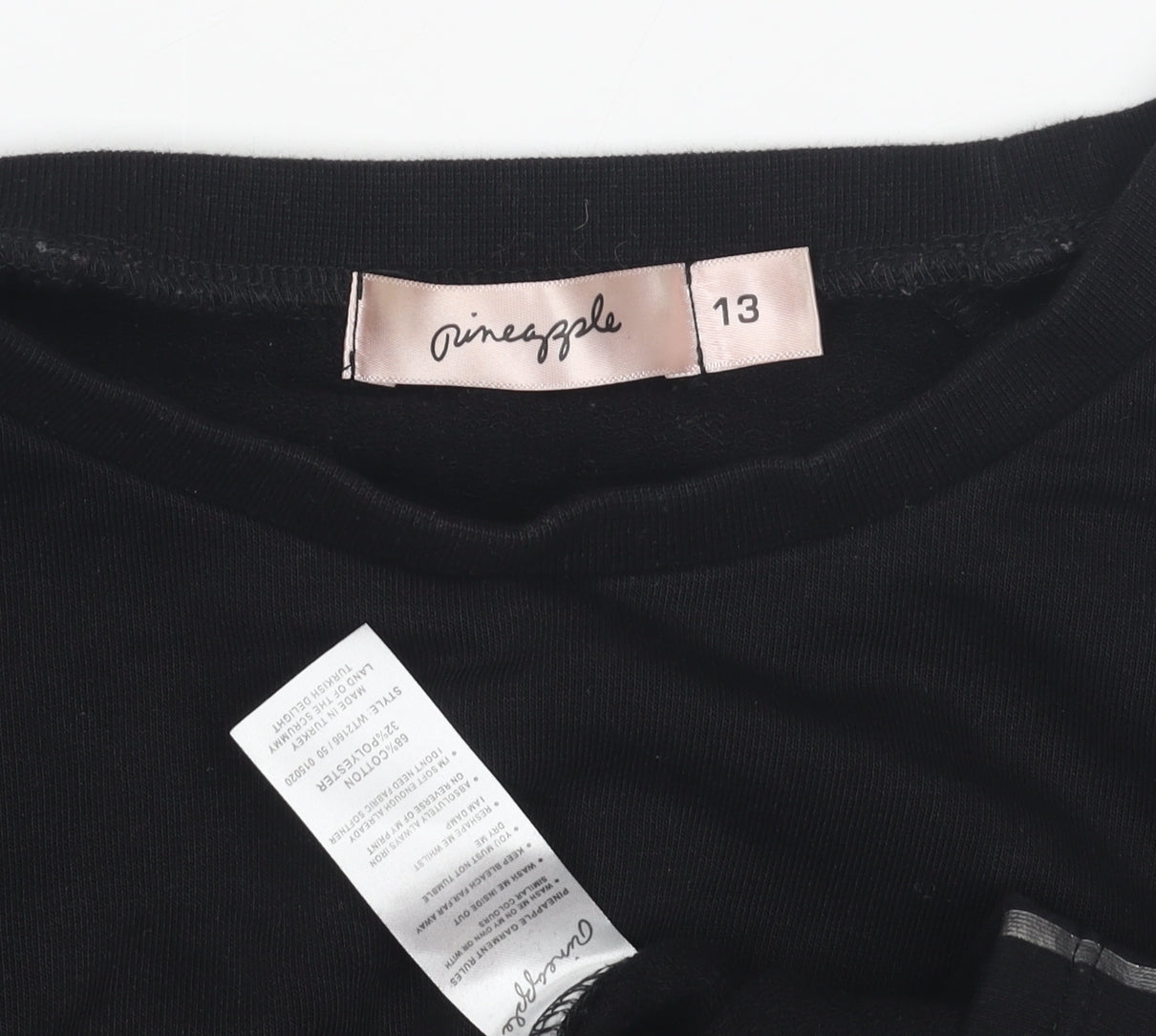 Pineapple Teens Black Pullover Sweatshirt XS