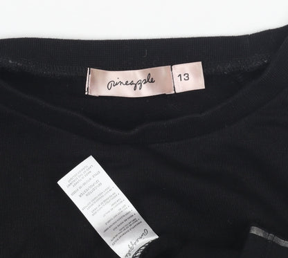 Pineapple Teens Black Pullover Sweatshirt XS