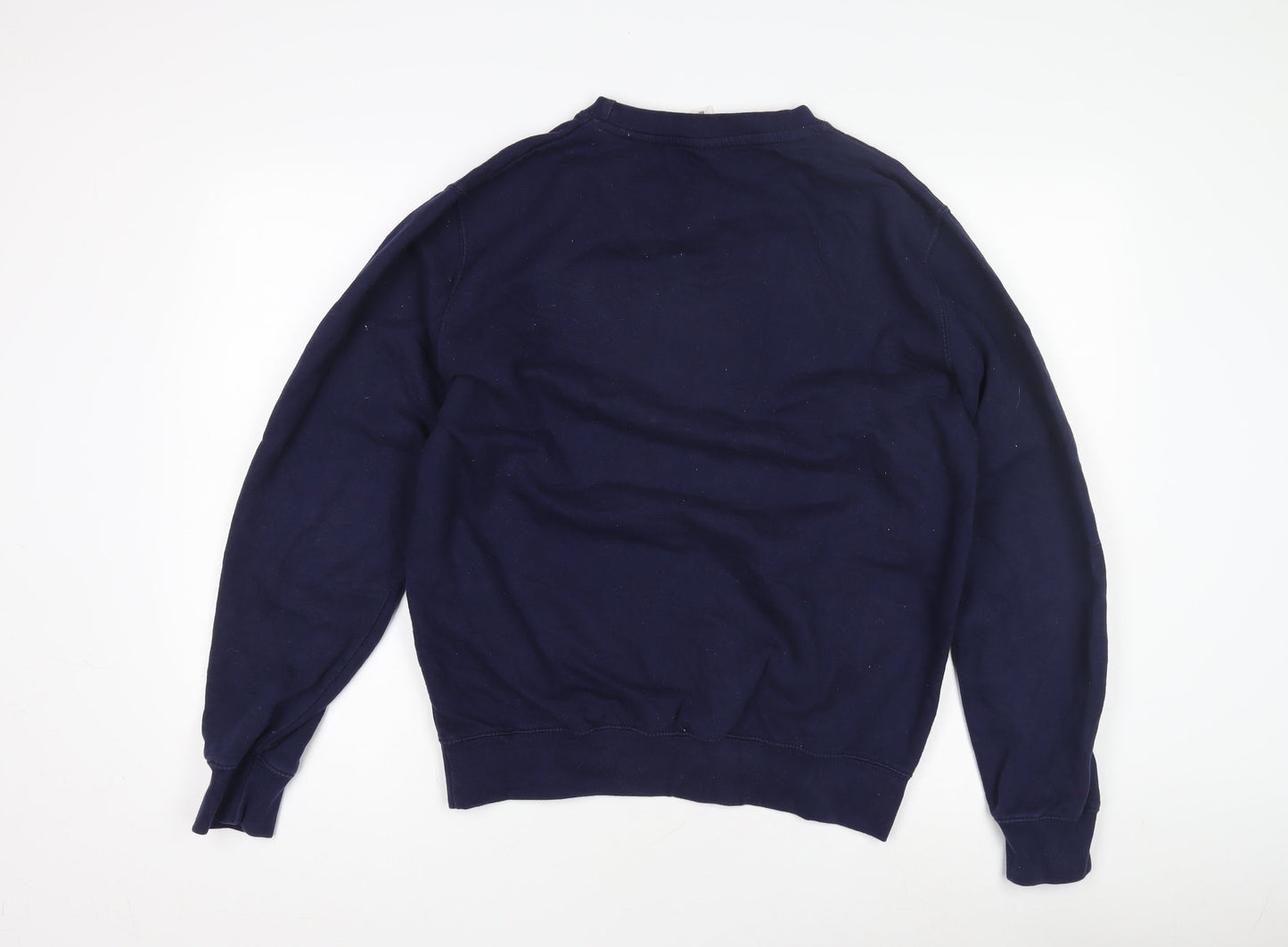 Mens UK Size M Just Hoods Blue Pullover Sweatshirt