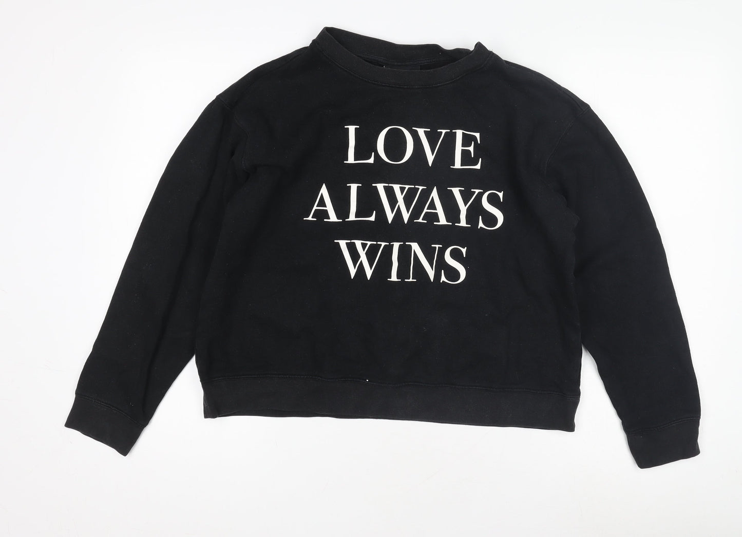Monki Women's Black Pullover Sweatshirt - M