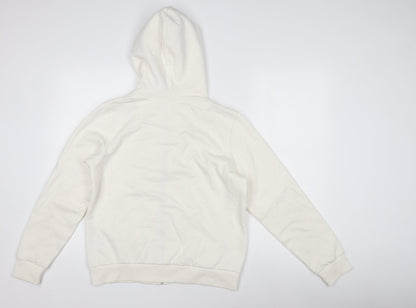 H&M Women's White Full Zip Hoodie Size S