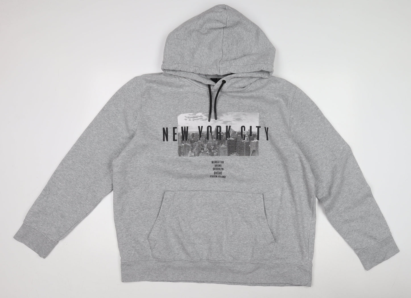 Mens UK Size XL H&M Grey Pullover Hoodie