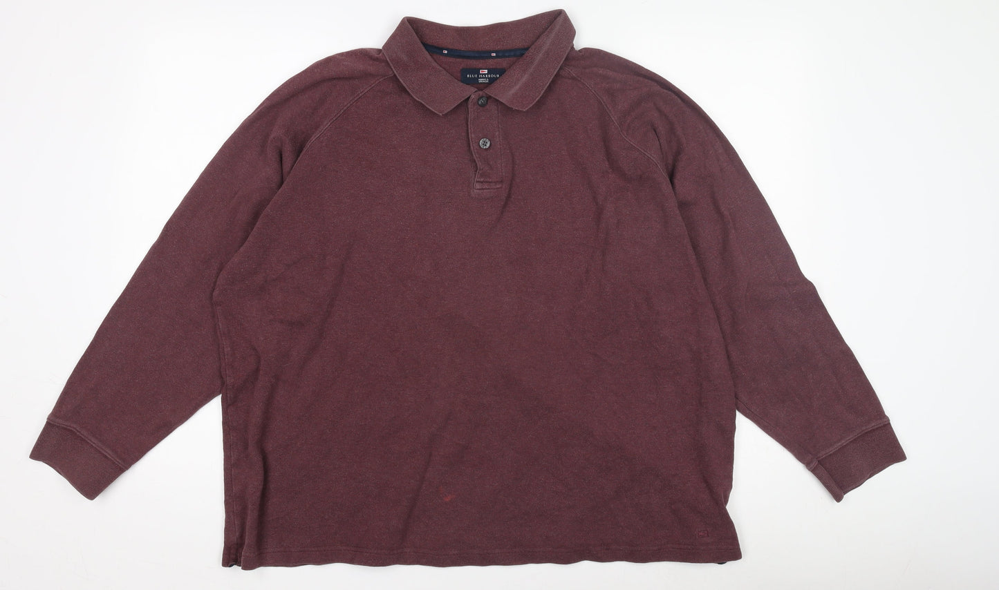 Marks and Spencer Men's Red XL Long Sleeve Polo