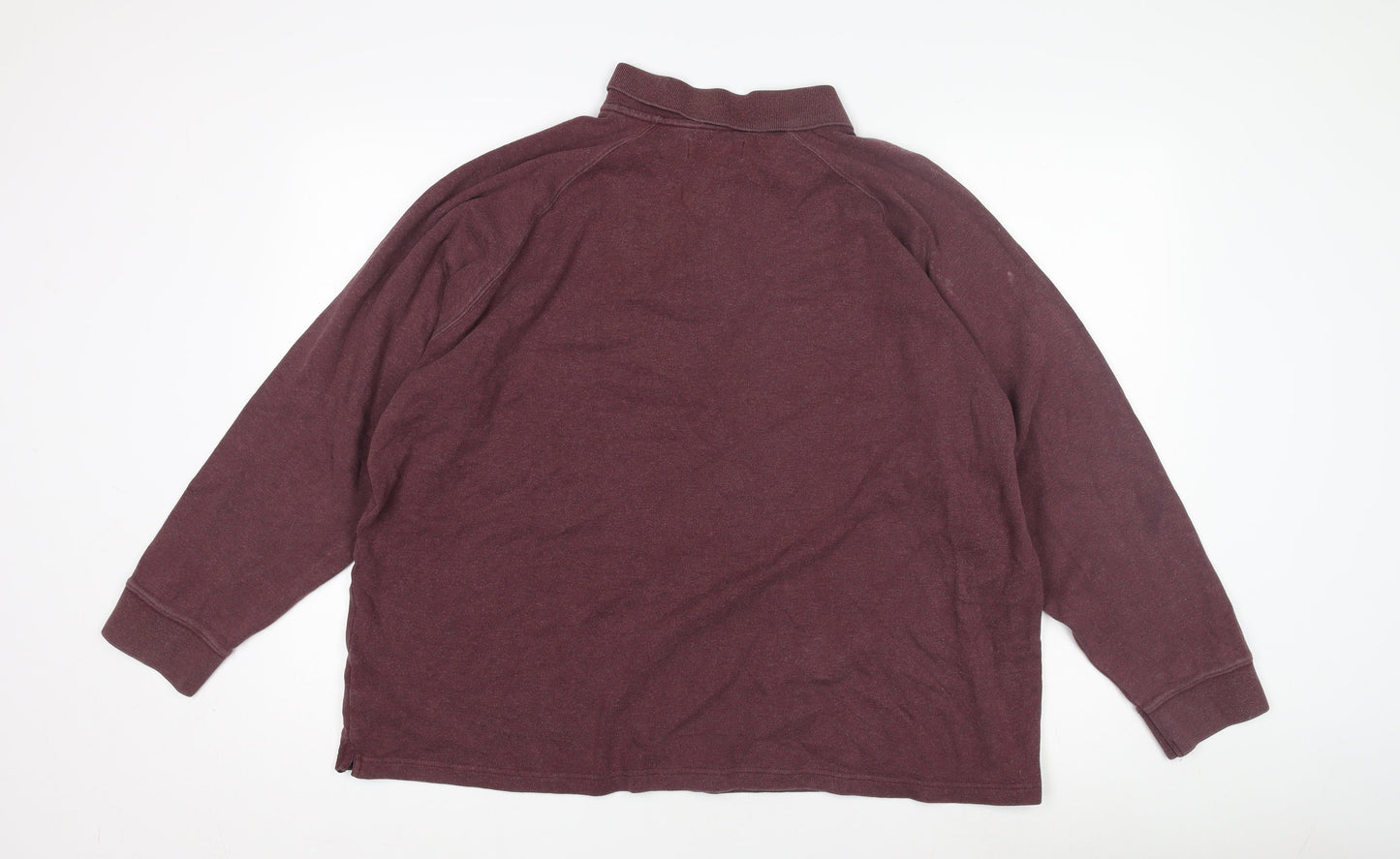 Marks and Spencer Men's Red XL Long Sleeve Polo