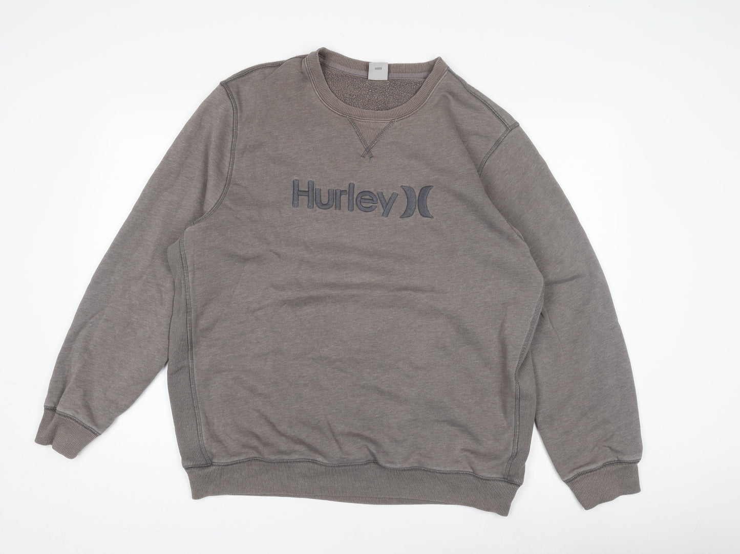 Mens UK Size XL Hurley Grey Pullover Sweatshirt