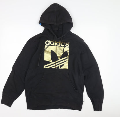 Adidas Women's Black Pullover Logo Hoodie S