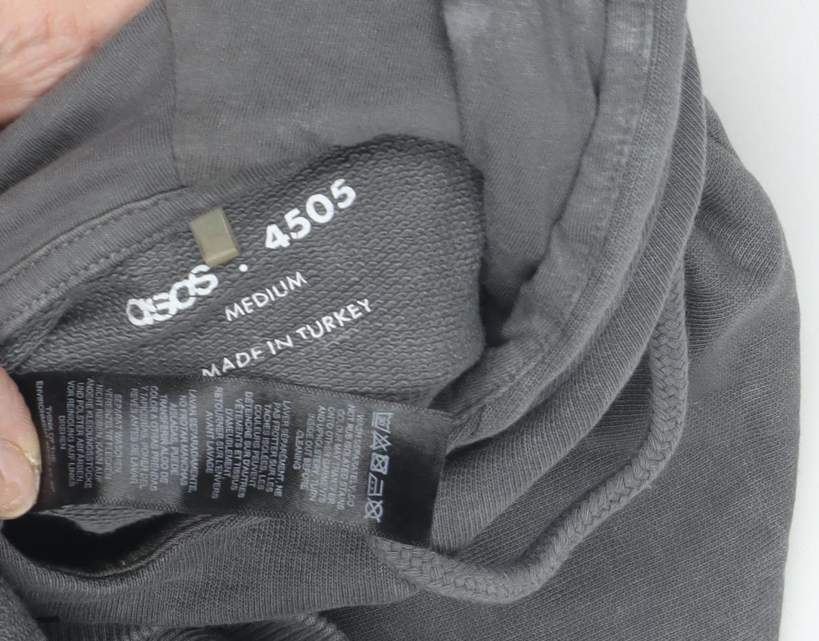 Unisex Adults UK Size M ASOS Grey Pullover Hoodie