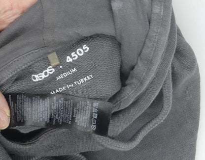 Unisex Adults UK Size M ASOS Grey Pullover Hoodie