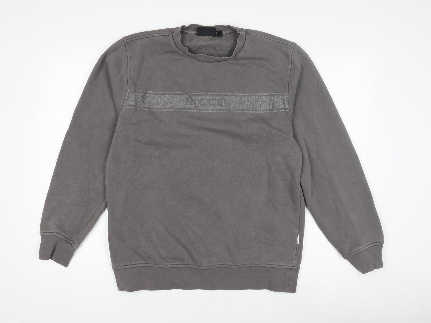 Mens UK Size M NICCE Grey Pullover Sweatshirt