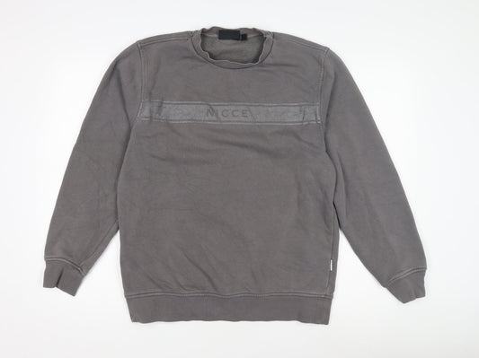 Mens UK Size M NICCE Grey Pullover Sweatshirt
