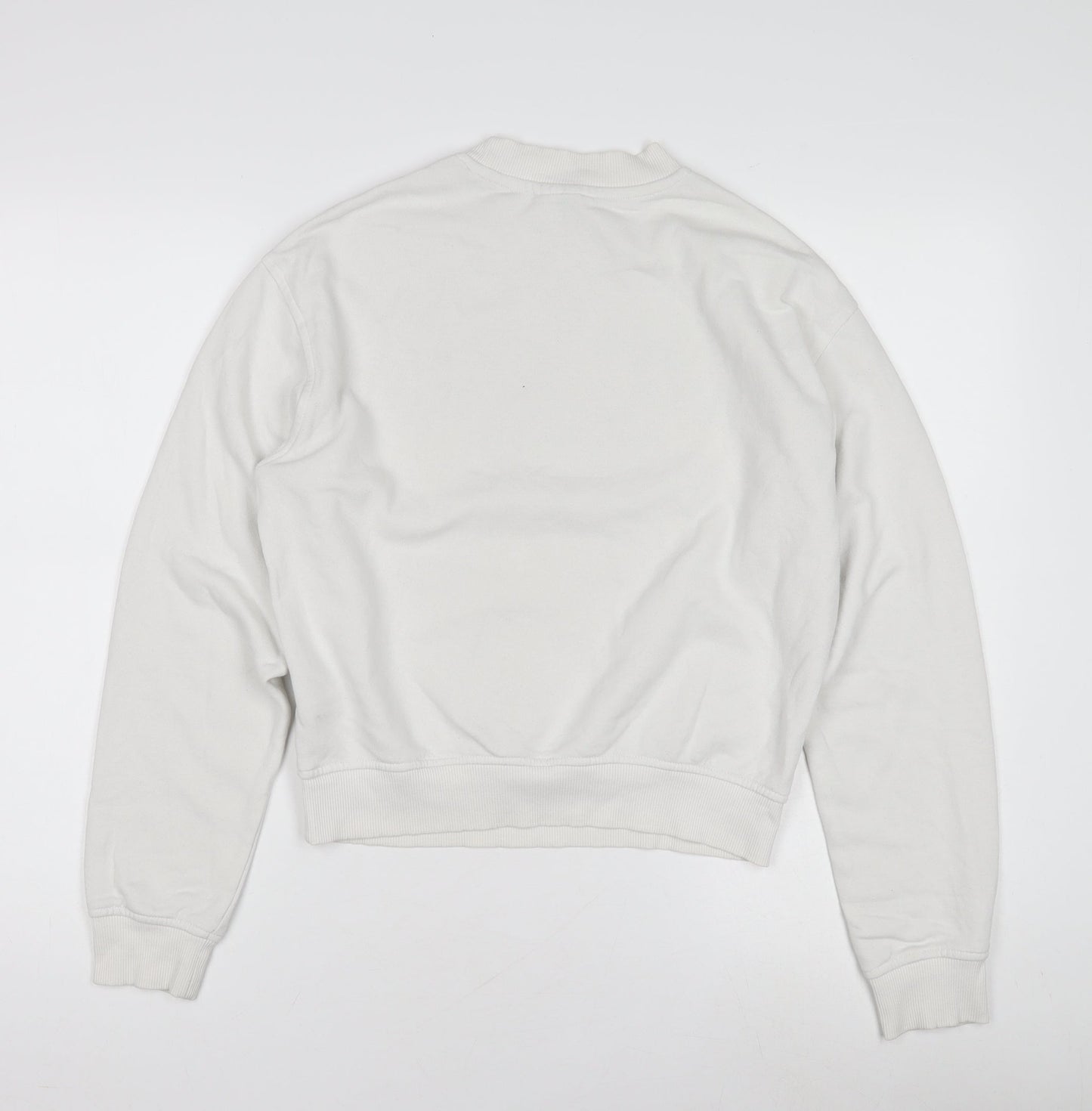 H&M Women's White Pullover Sweatshirt XS