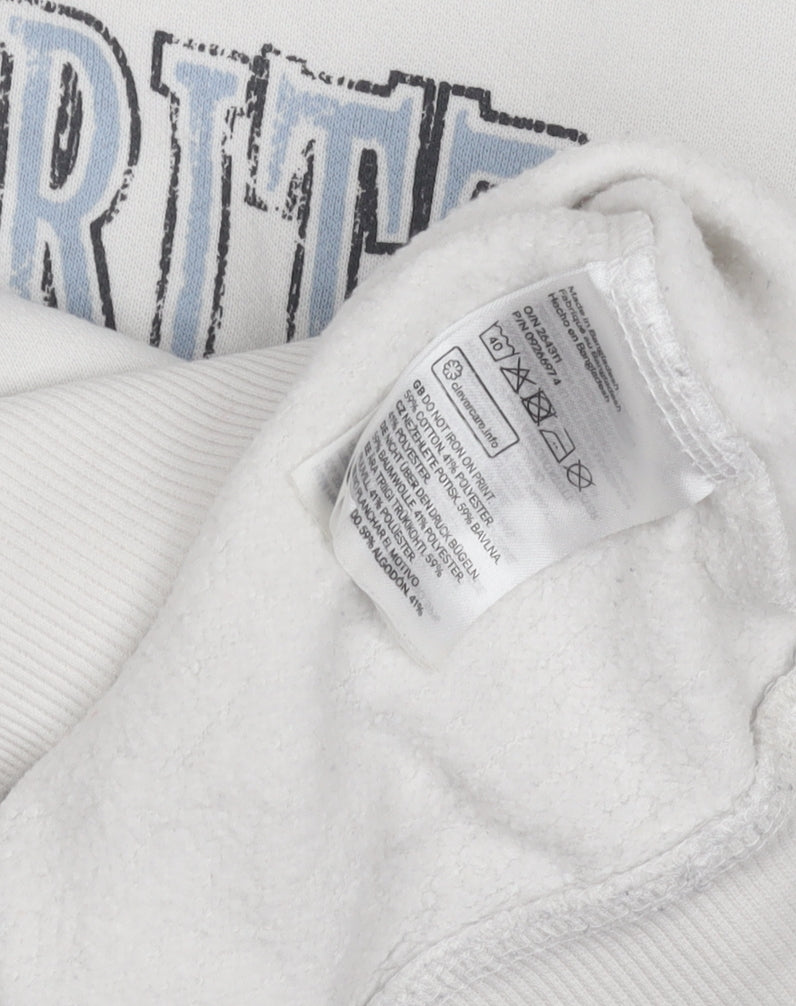 H&M Women's White Pullover Sweatshirt XS