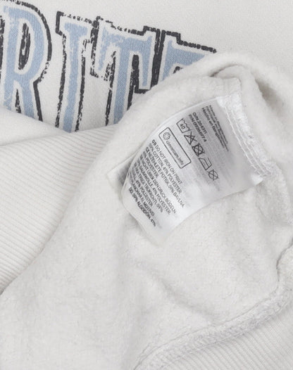 H&M Women's White Pullover Sweatshirt XS