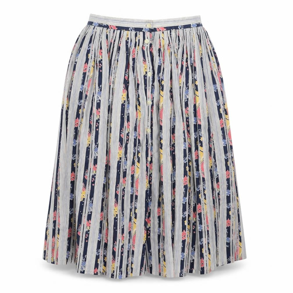 Womens UK Size 14 Jaeger Pleated Woven Skirt