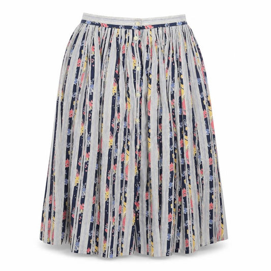 Womens UK Size 14 Jaeger Pleated Woven Skirt