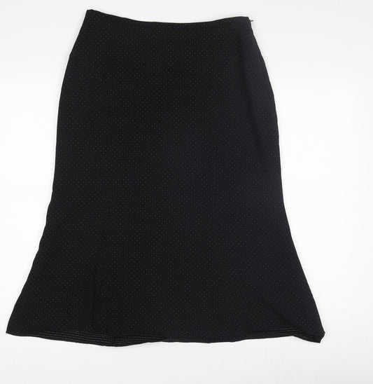 Laura Ashley Women's Black Long Pencil Skirt, Size 12