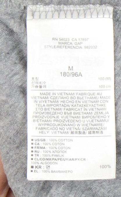Mens UK Size M Gap Grey  T-Shirt