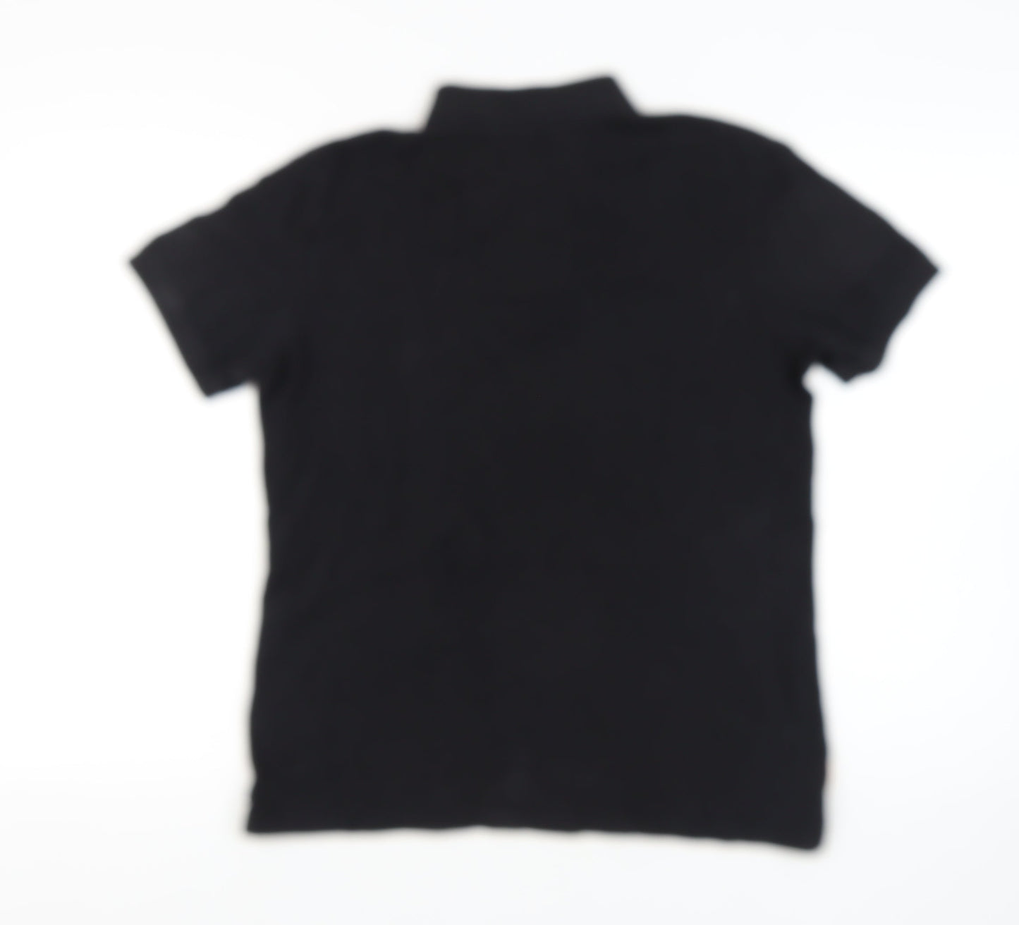 Timberland Men's Black Polo, M, Regular Fit, Short Sleeve