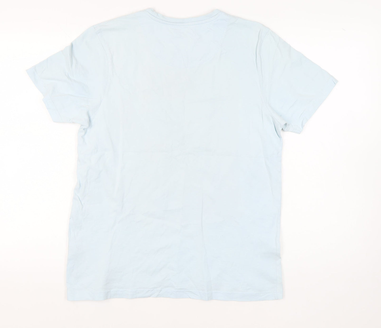 Good Souls Men's Blue Army Skull Graphic T-Shirt, Size M