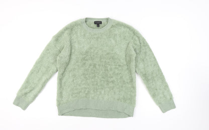 Topshop Women's Green Pullover Jumper - Size 10