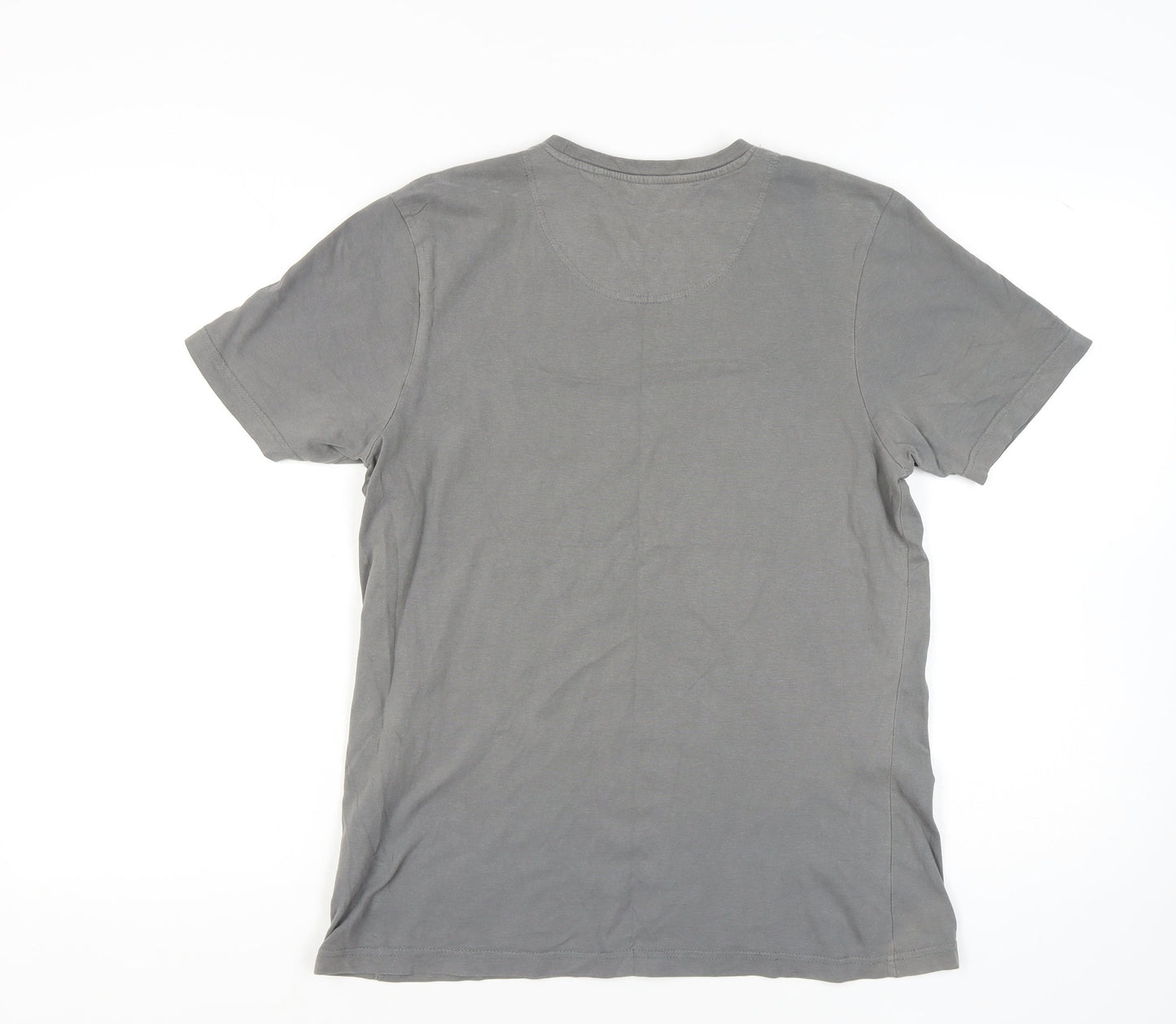Goodsouls Men's Grey USA Navy Graphic T-Shirt Size M
