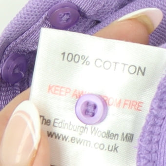 Womens UK Size M Isle Essentials Purple  Polo