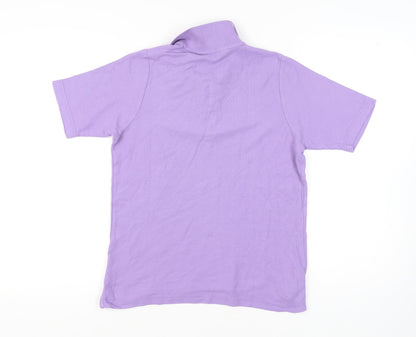 Womens UK Size M Isle Essentials Purple  Polo
