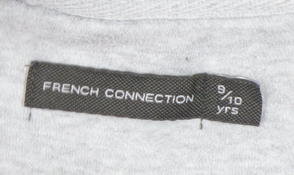 French Connection Boys Grey Full Zip Hoodie 9-10 Years