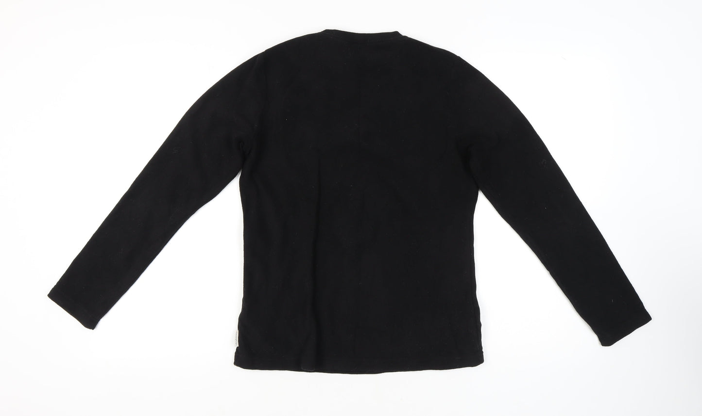 Quechua Black Unisex Fleece Sweatshirt Size 14