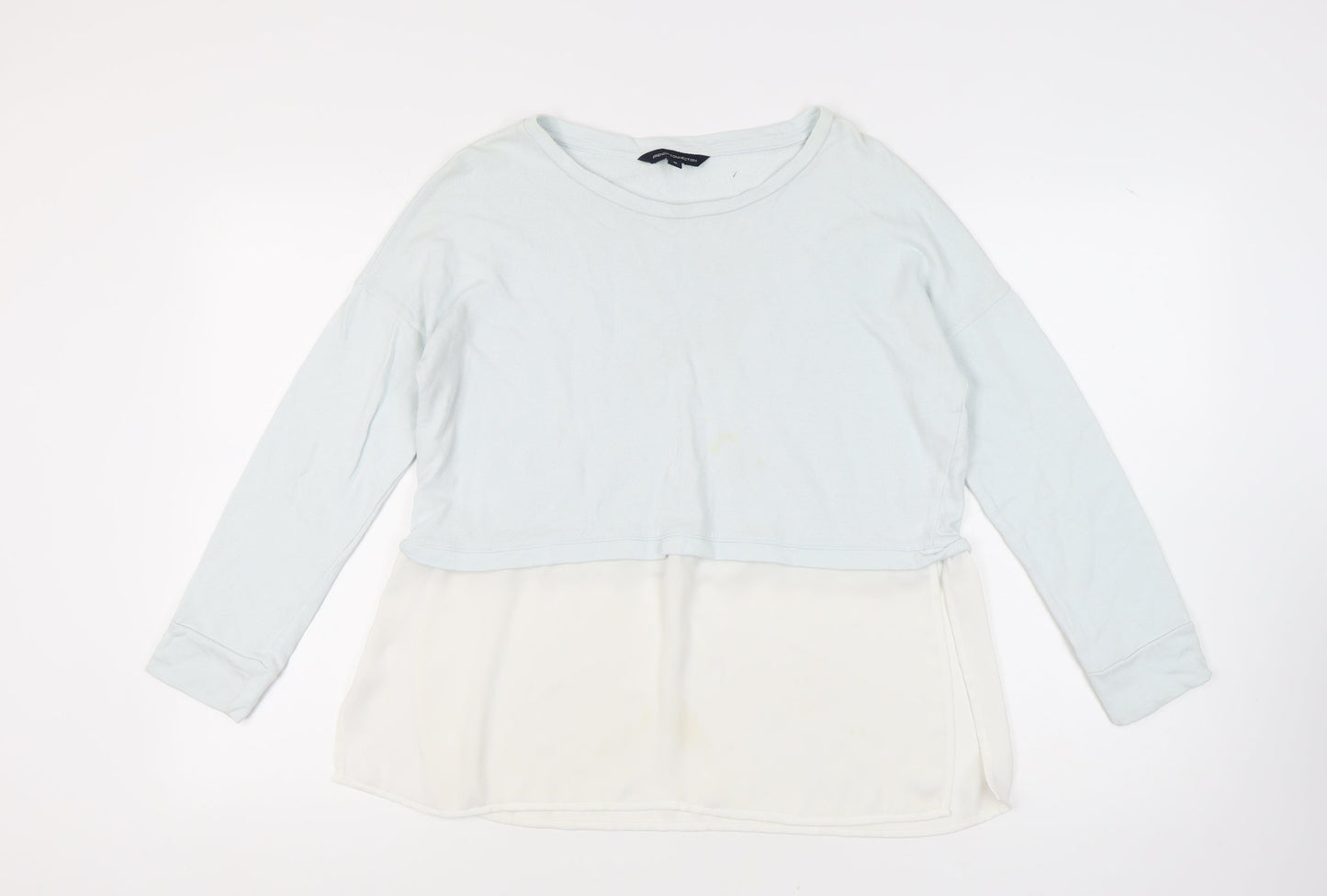 Womens UK Size M French Connection White Cropped Blouse