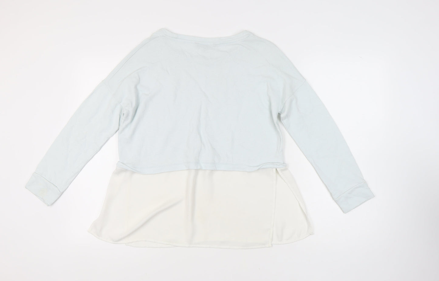 Womens UK Size M French Connection White Cropped Blouse